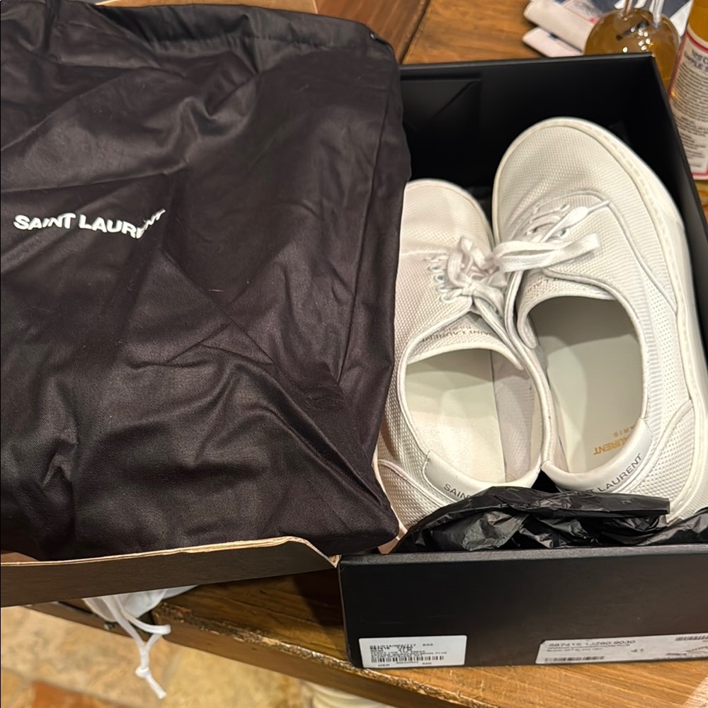 Saint Laurent White Men's Sneakers size 41- worn only once! - Picture 10 of 10